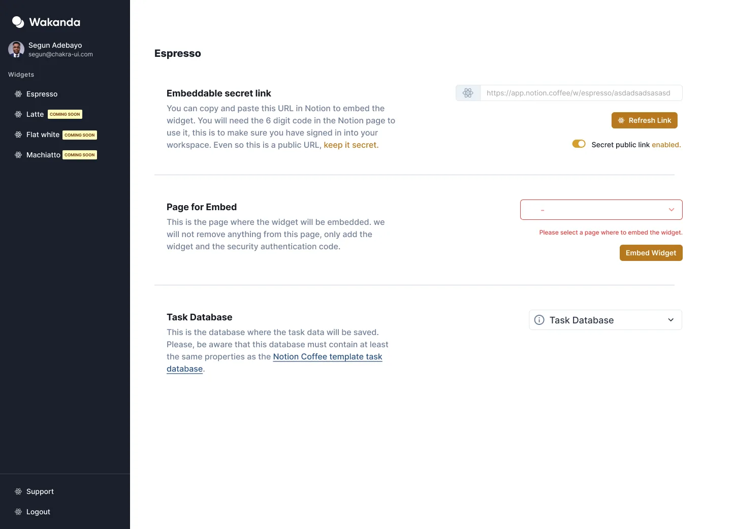 Notion Project With Admin Side