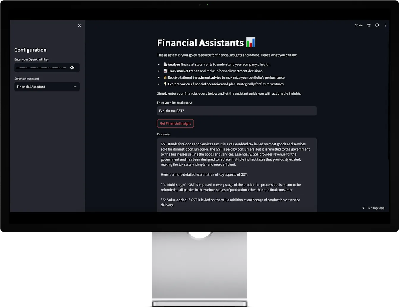 AI Financial Assistant