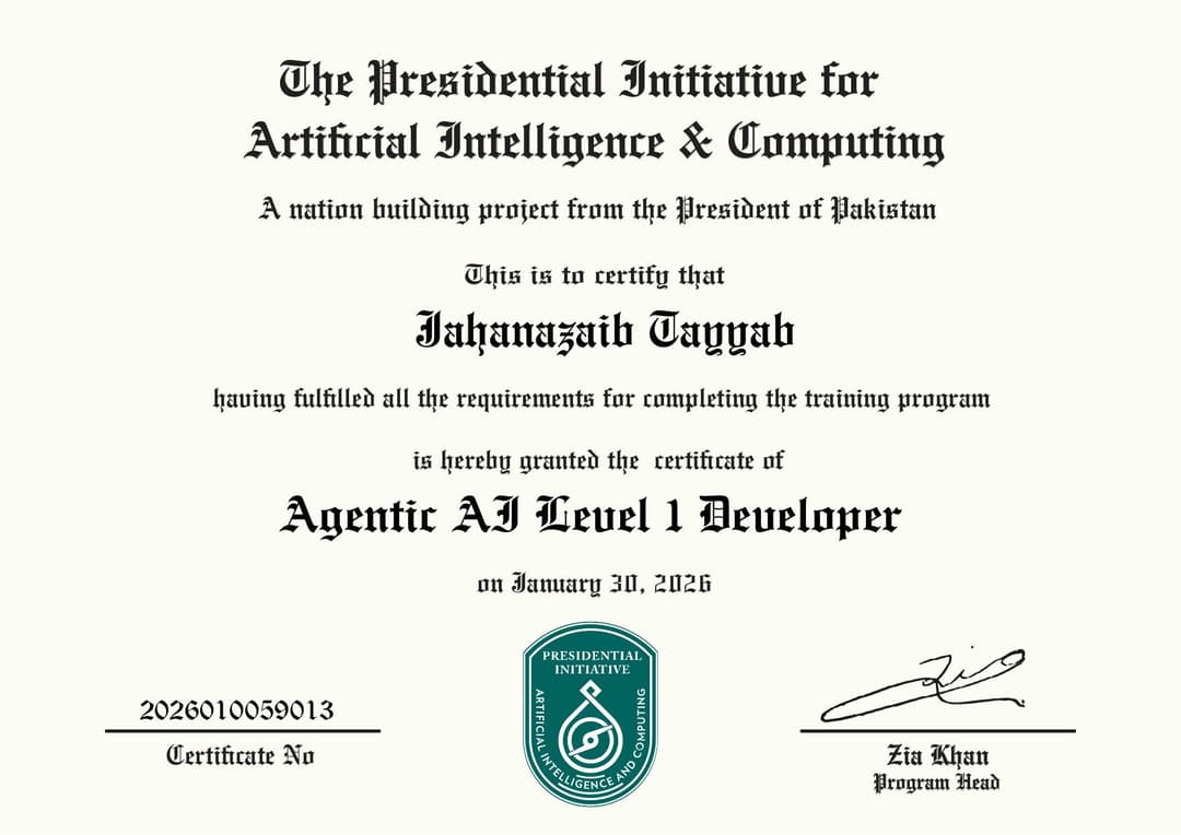 Agentic AI Level 1 Developer
