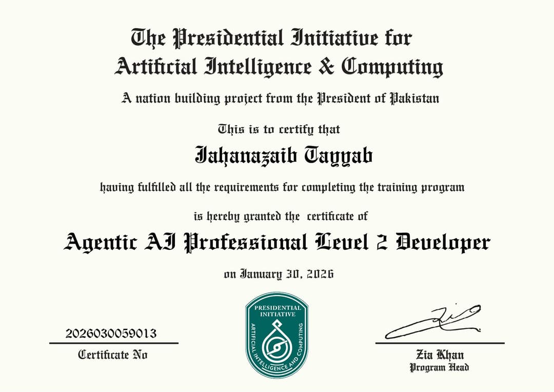 Agentic AI Professional Level 2 Developer
